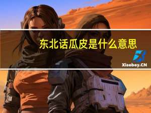 东北话瓜皮是什么意思