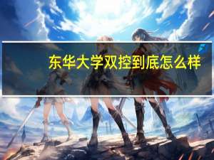 东华大学双控到底怎么样