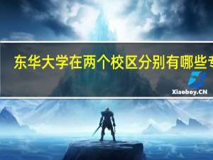 东华大学在两个校区分别有哪些专业