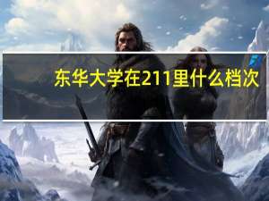 东华大学在211里什么档次