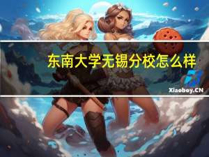 东南大学无锡分校怎么样