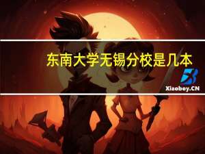 东南大学无锡分校是几本