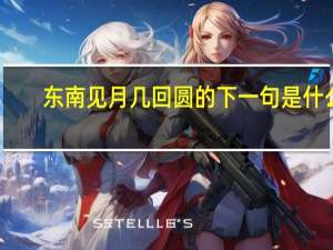 东南见月几回圆的下一句是什么