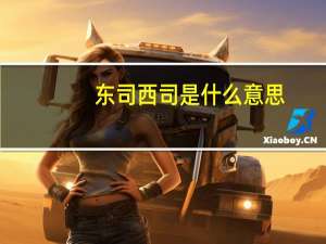 东司西司是什么意思
