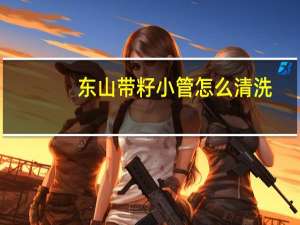 东山带籽小管怎么清洗