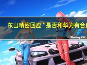 东山精密回应“是否和华为有合作”：鉴于保密协议要求 公司不便披露客户信息
