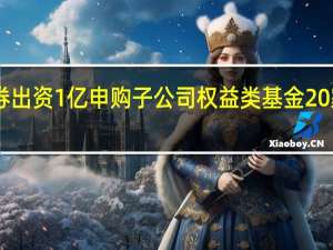 东方财富证券出资1亿申购子公司权益类基金 20家机构累计自购12.5亿元