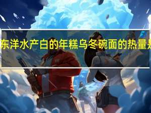 东洋水产 白的年糕乌冬碗面的热量是多少