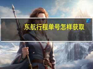 东航行程单号怎样获取