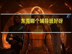 东莞哪个辅导班好呀