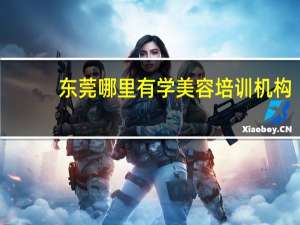 东莞哪里有学美容培训机构