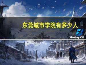 东莞城市学院有多少人