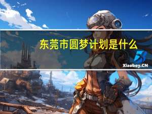 东莞市圆梦计划是什么