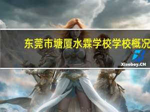 东莞市塘厦水霖学校学校概况