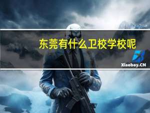 东莞有什么卫校学校呢