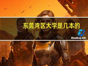 东莞湾区大学是几本的