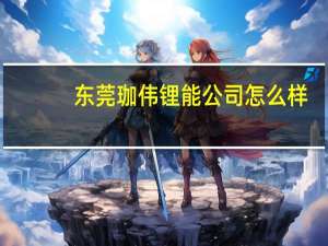 东莞珈伟锂能公司怎么样