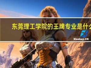 东莞理工学院的王牌专业是什么