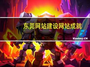 东莞网站建设网站成就