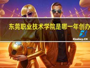 东莞职业技术学院是哪一年创办的