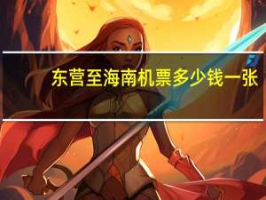 东营至海南机票多少钱一张