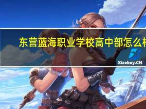 东营蓝海职业学校高中部怎么样