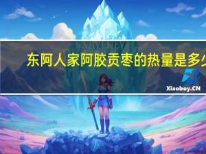 东阿人家 阿胶贡枣的热量是多少
