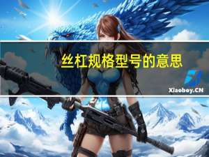 丝杠规格型号的意思（什么是丝杠的规格标准）