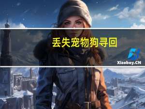 丢失宠物狗寻回