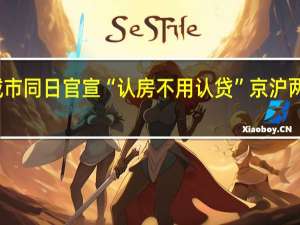 两个一线城市同日官宣“认房不用认贷” 京沪两地调整预期升高