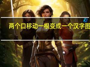 两个口移动一根变成一个汉字图片（两个口移动一根变成一个汉字）