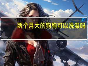 两个月大的狗狗可以洗澡吗