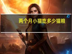 两个月小猫吃多少猫粮
