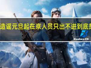 两人造谣元旦起在京人员只出不进 到底是怎么回事