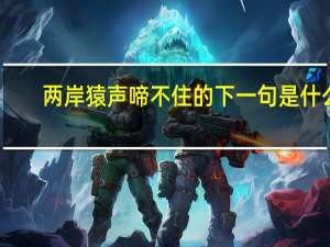 两岸猿声啼不住的下一句是什么