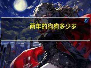 两年的狗狗多少岁