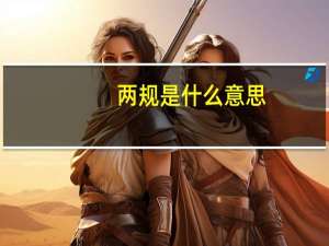 两规是什么意思（双规是什么意思）