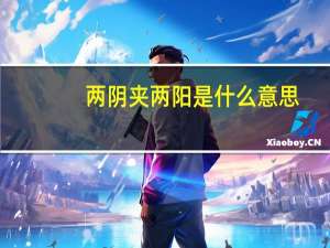 两阴夹两阳是什么意思