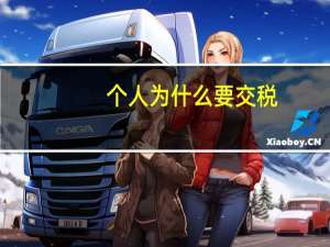 个人为什么要交税（什么人要交税）
