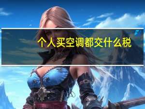 个人买空调都交什么税