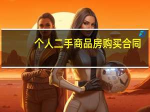 个人二手商品房购买合同