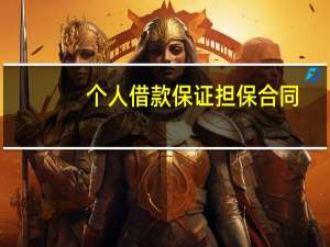个人借款保证担保合同