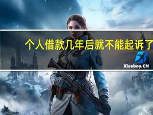 个人借款几年后就不能起诉了