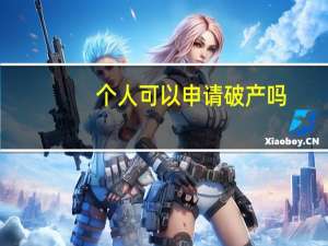 个人可以申请破产吗