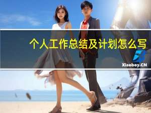 个人工作总结及计划怎么写（个人精准扶贫工作总结及计划）
