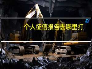 个人征信报告去哪里打