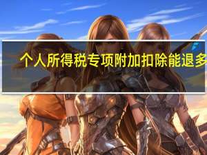 个人所得税专项附加扣除能退多少