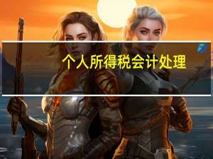 个人所得税会计处理