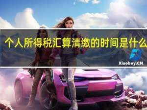 个人所得税汇算清缴的时间是什么时候