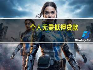 个人无需抵押贷款（无抵押如何个人贷款）